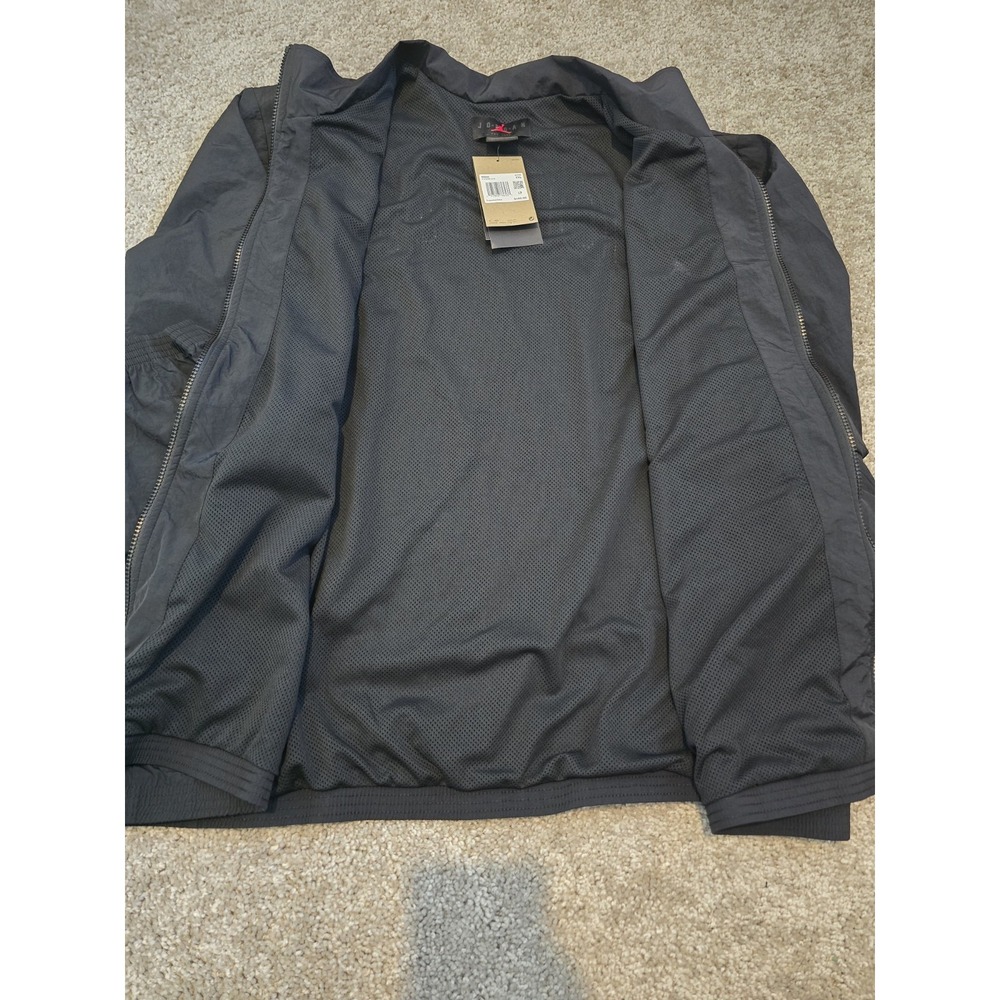 Nike Air Jordan Nylon Windbreaker Jacket Black Fv7299-010 - Men's Size 2XL NWT - Picture 10 of 16